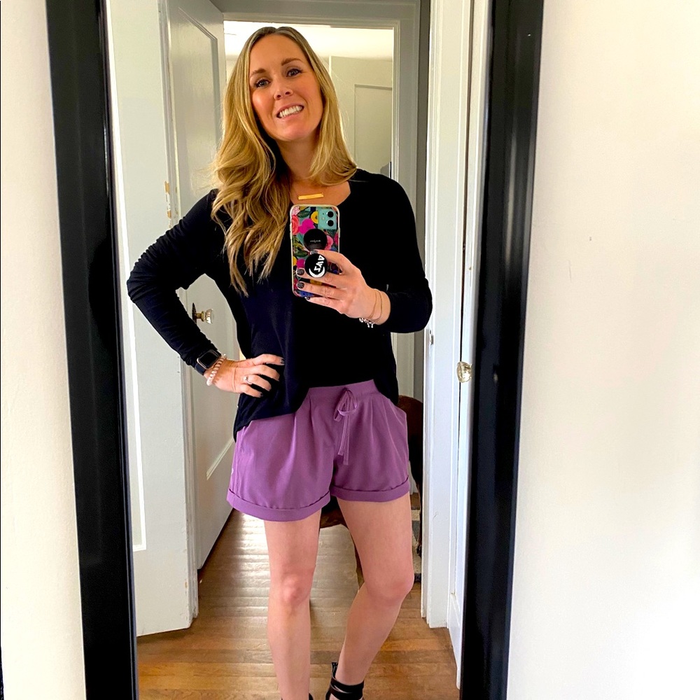 Zyia Active Lavender Summer Shorts